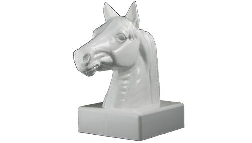 5" Sq Horse Head Post Cap