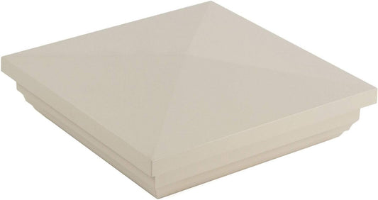 5" x 5" Square New England Post Cap/Tan (Almond) (2 Pack)